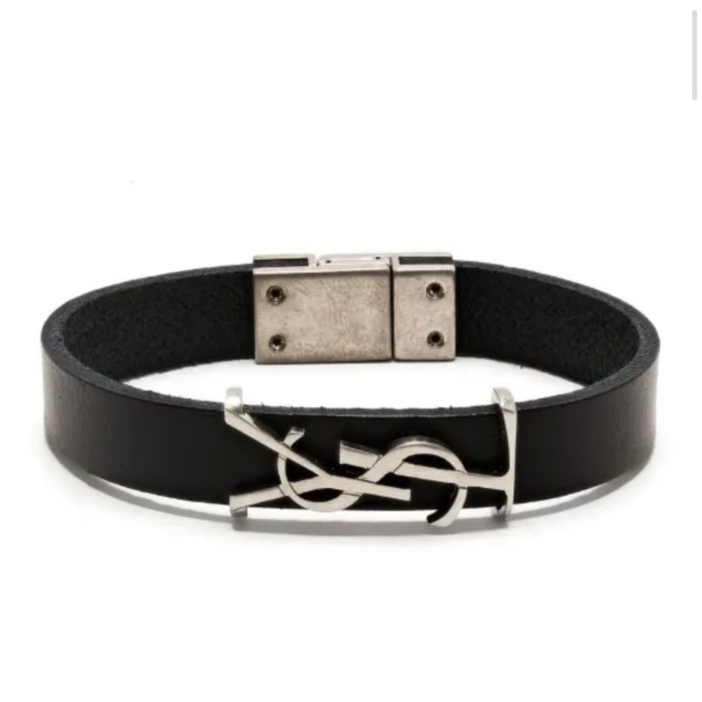 YSL Cassandre Leather Bracelet